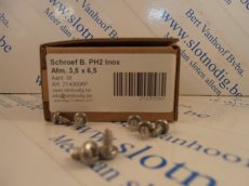 Schroef 3,5x6,5 mm Bol-PH Inox / st