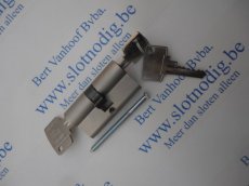Cilinder Duo.verschillend sluitend Litto 60 mm 30/30 mm/st